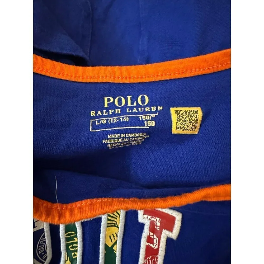 Polo Ralph Lauren Multicolour Polo Logo Print Romper in Cotton Jersey